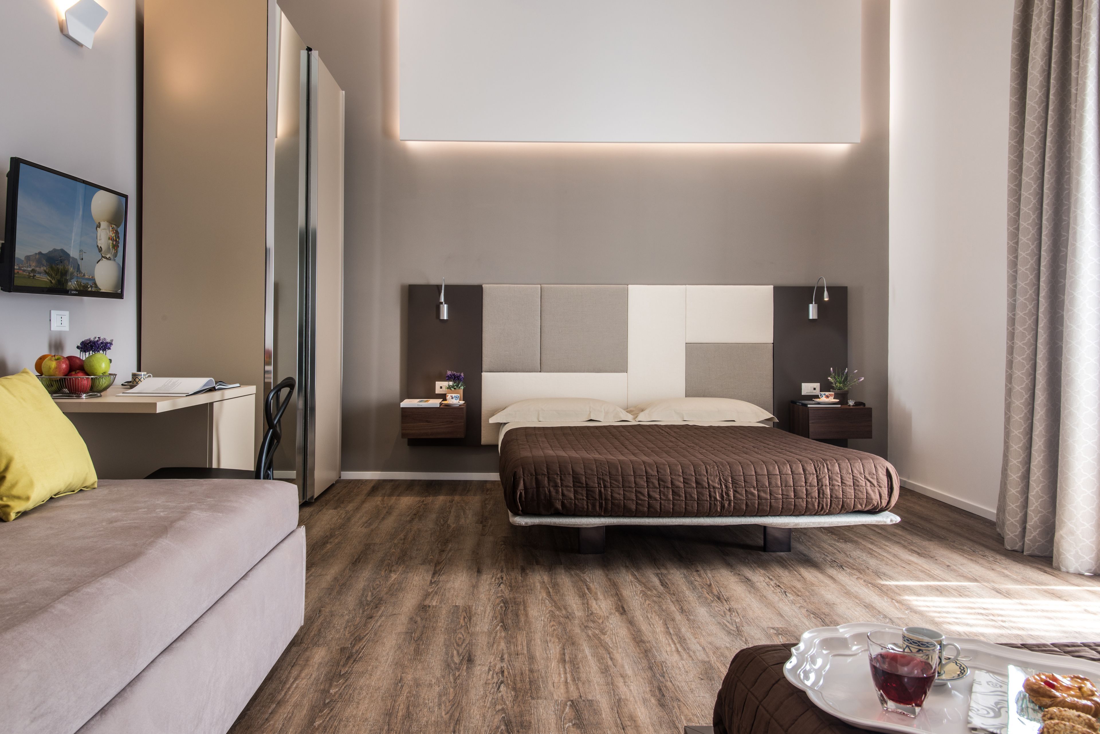 Camera Superior (Abatellis) | Biancheria da letto di alta qualità, minibar, una cassaforte in camera