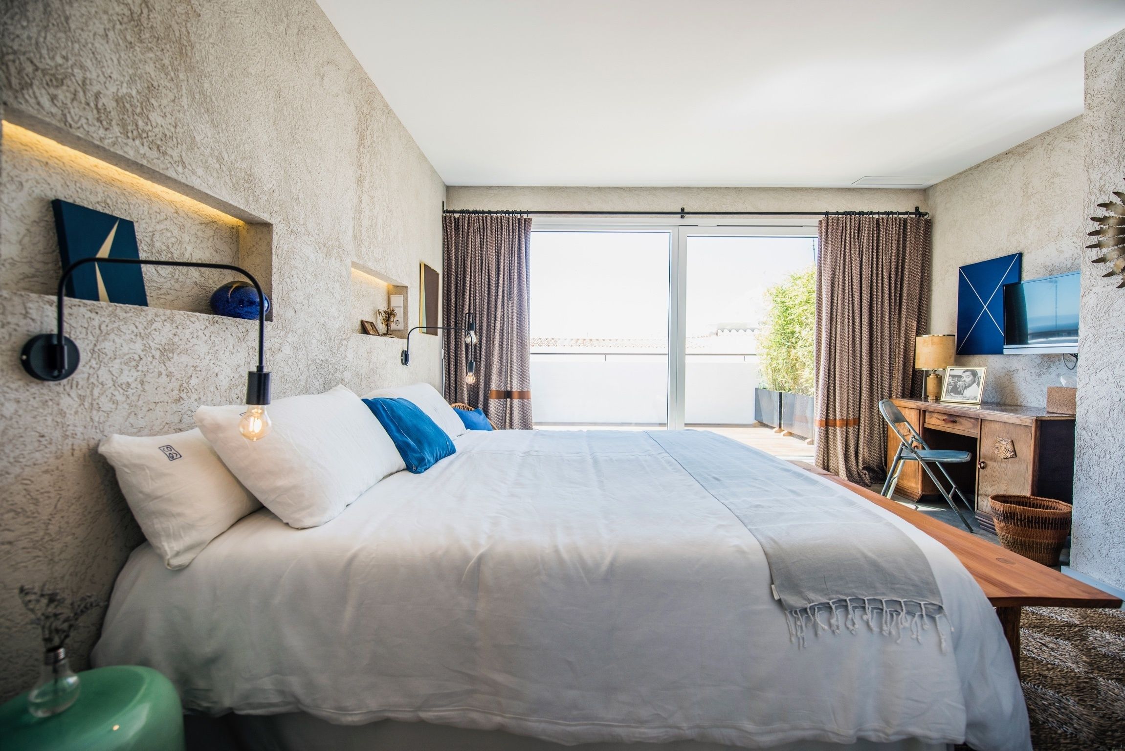 deluxe double room, terrace | premium bedding, in-room safe, desk, blackout curtains