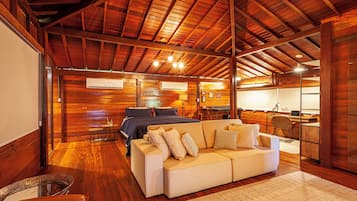 總統小屋 | 迷你吧、書桌、筆電工作空間、遮光布/窗簾