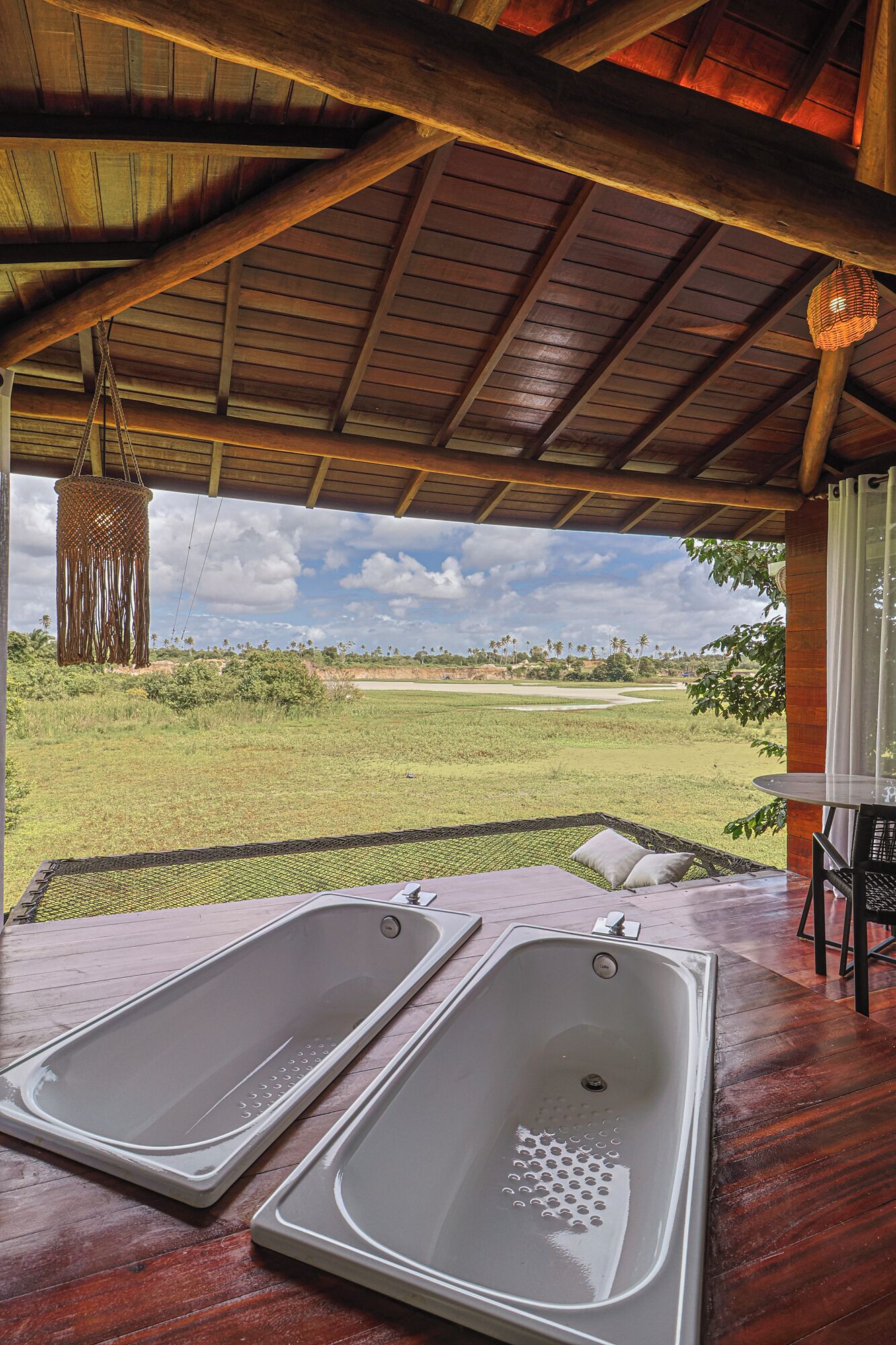 Cabana exclusivo, vista para o lago | Frigobar, escrivaninha, espaço de trabalho para notebook