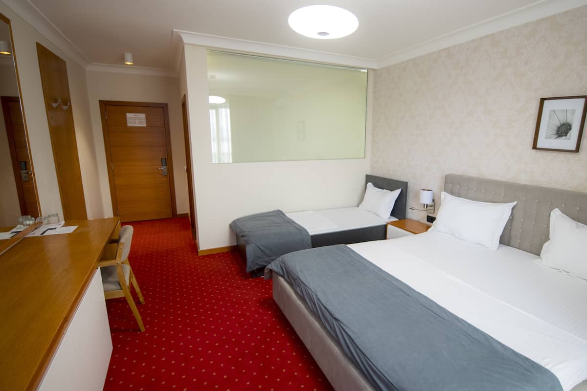 Habitación doble Deluxe, 1 cama King size, con acceso para personas discapacitadas | Ropa de cama de alta calidad, minibar y escritorio