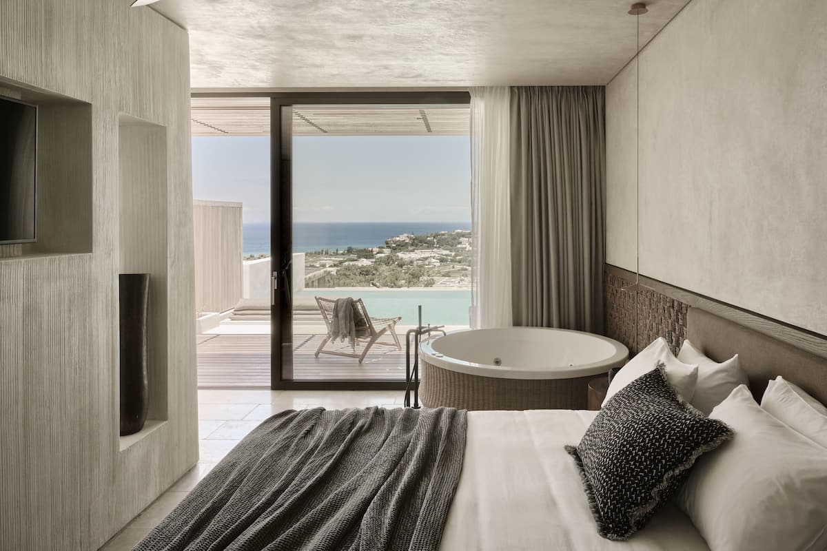 Honeymoon Suite, Private Pool, Sea View | View from room