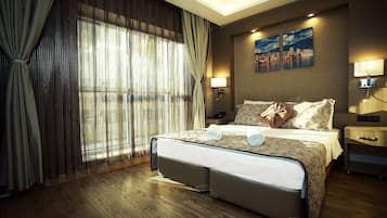 1 habitación, minibar, caja de seguridad en la habitación y escritorio