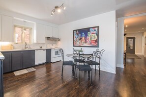 Microwave, toaster, freezer