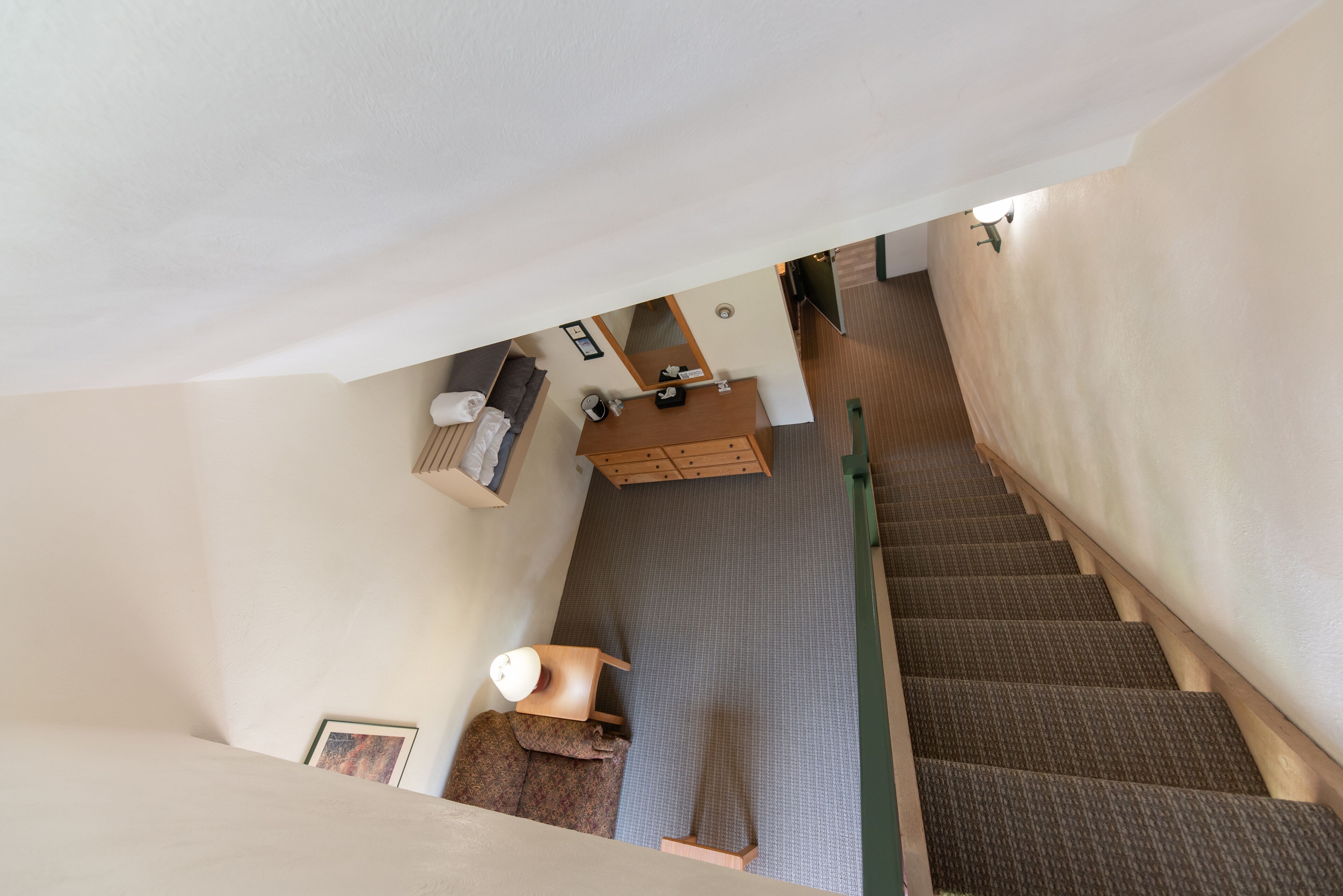 loft, 1 queen bed with sofa bed, mountain view | living area | 40-inch smart tv with digital channels