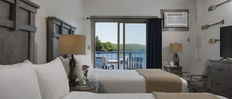 Room, Lake View (Lodge) | Premium bedding, iron/ironing board, WiFi, bed sheets