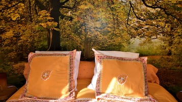 Premium bedding, individually decorated, individually furnished