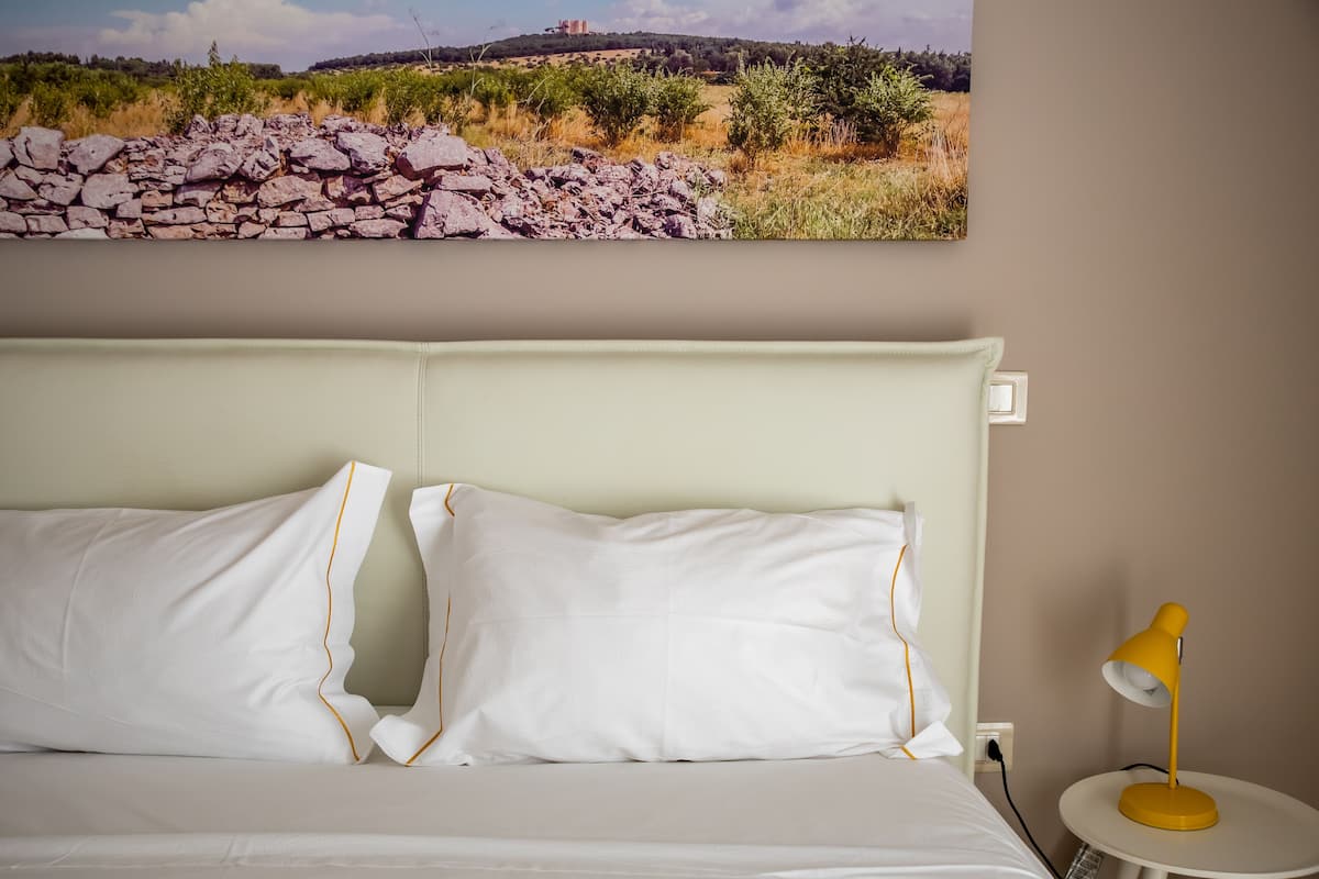 Panorama appartement | 1 slaapkamer, luxe beddengoed, een minibar, een bureau