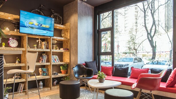 Sala de estar en el lobby