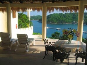 Family Villa, 3 Bedrooms, Private Pool, Ocean View | Terrace/patio