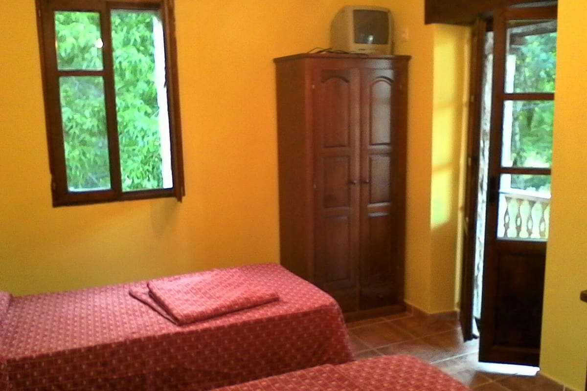 Desk, free cots/infant beds, free WiFi, bed sheets