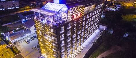 Front of property – evening/night