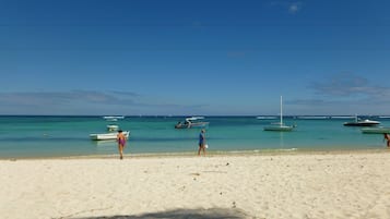 White sand, beach bar