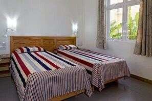 Deluxe-huoneisto, 2 makuuhuonetta | 2 makuuhuonetta, ylelliset vuodevaatteet, tallelokero huoneessa