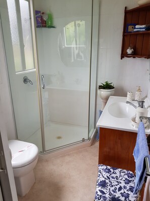 Habitación doble | Baño | Regadera, amenidades de baño gratuitas, secadora de cabello, batas