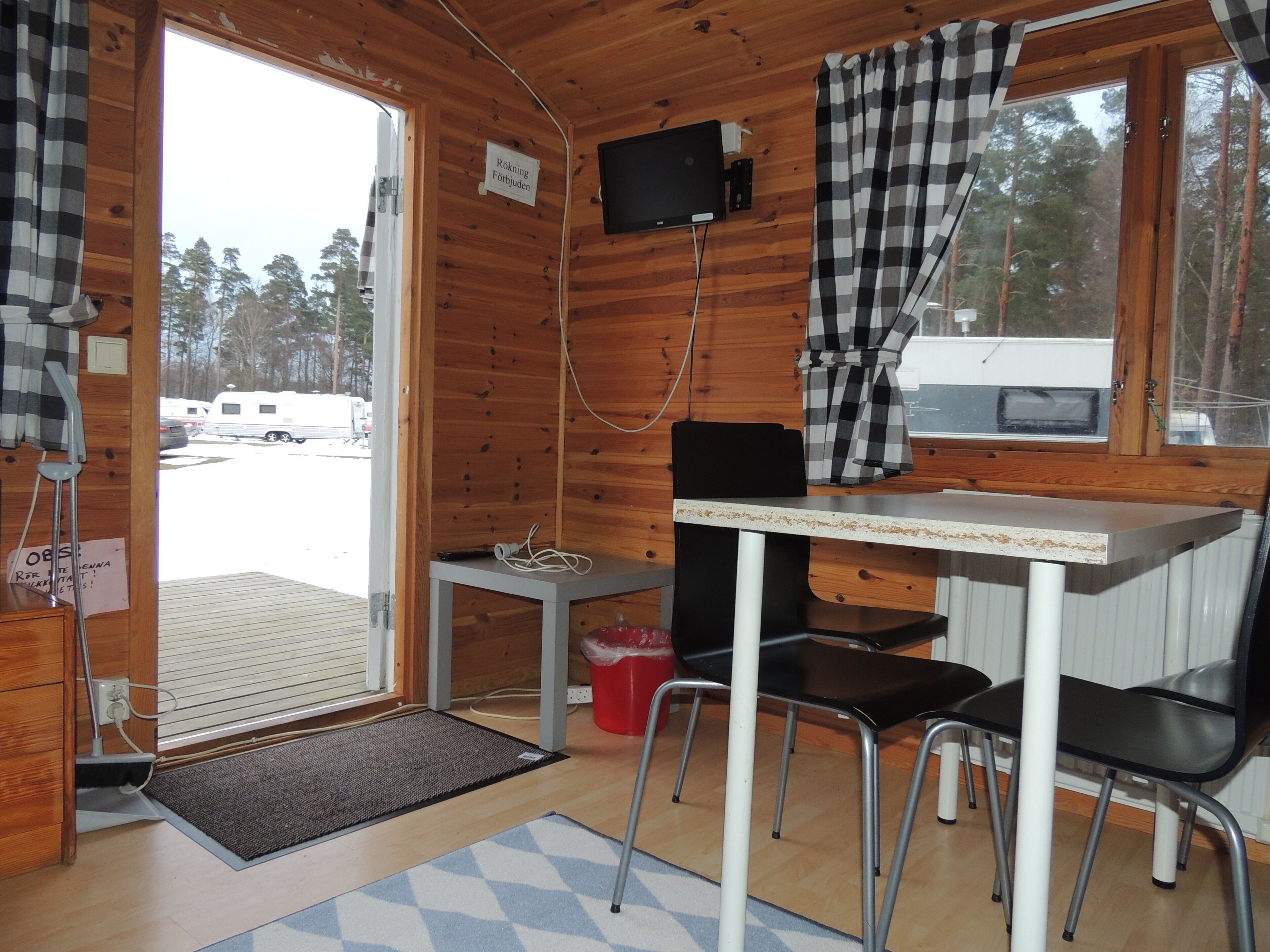 Cabaña, baño compartido