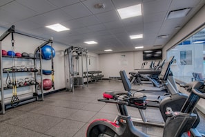 Studio | Fitness facility - Downtown Studio W/ Sunny Alpine Views- Sleeps 4! Studio Bedroom Condo by RedAwning (Breckenridge)
