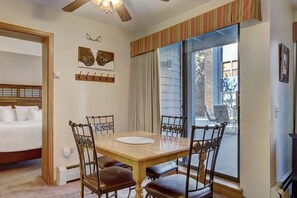Condo, 1 Bedroom | Dining - 1br Cozy Winter Hideway- Walk To Apres, Shops, Fun- Sleeps 6 1 Bedroom Condo by RedAwning (Breckenridge)