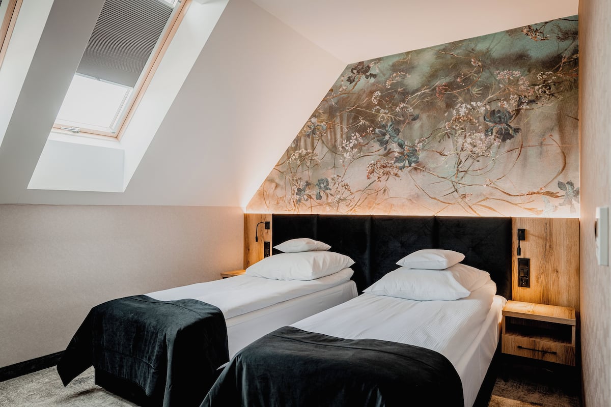 Chambre avec lits jumeaux, 2 lits une place