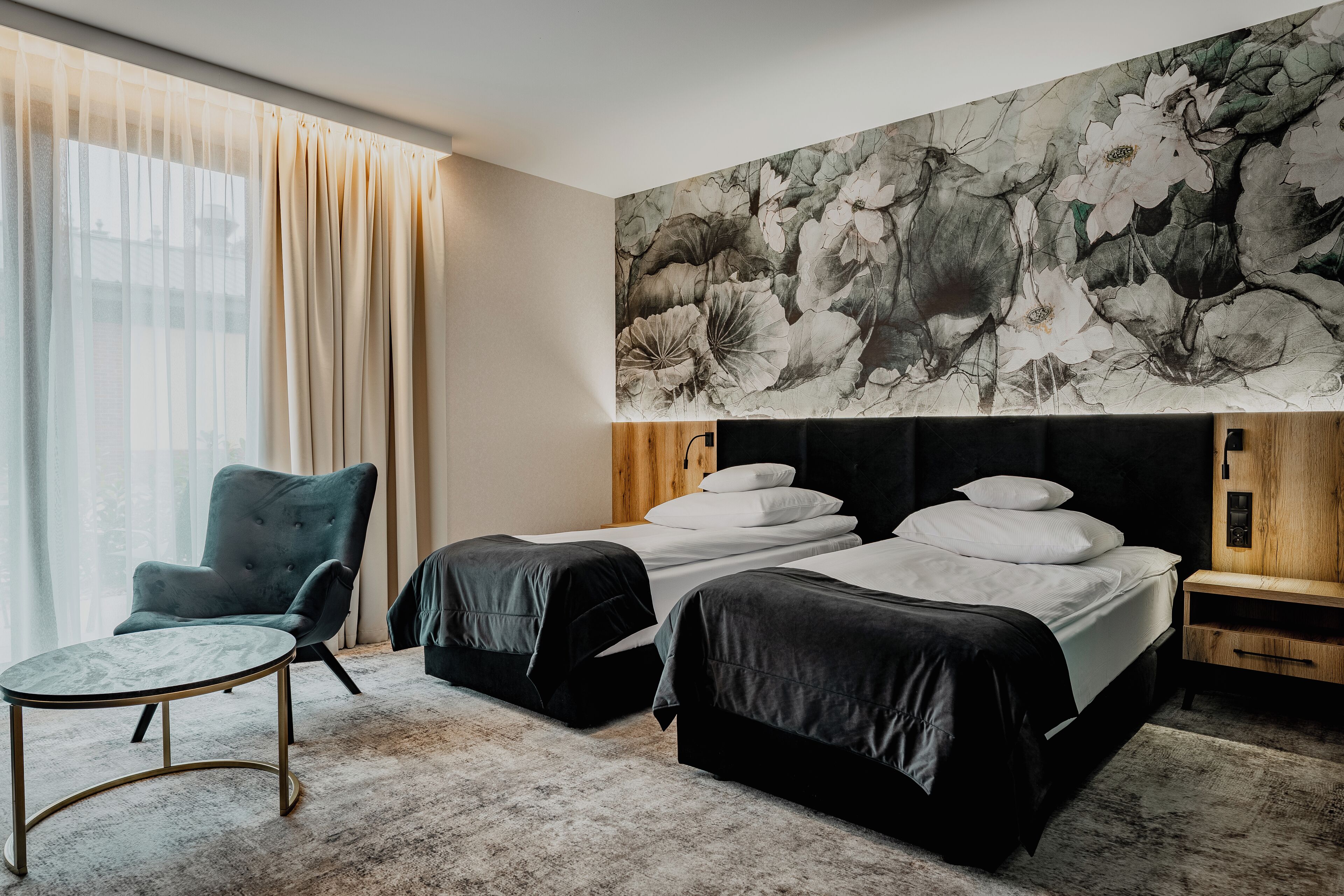 Habitació doble Comfort | Roba de llit d'alta qualitat, minibar i caixa forta a l'habitació 