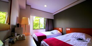 Superior Twin Room, Non Smoking | Down comforters, desk, free WiFi - Hotel Matsukaze (Toyota)
