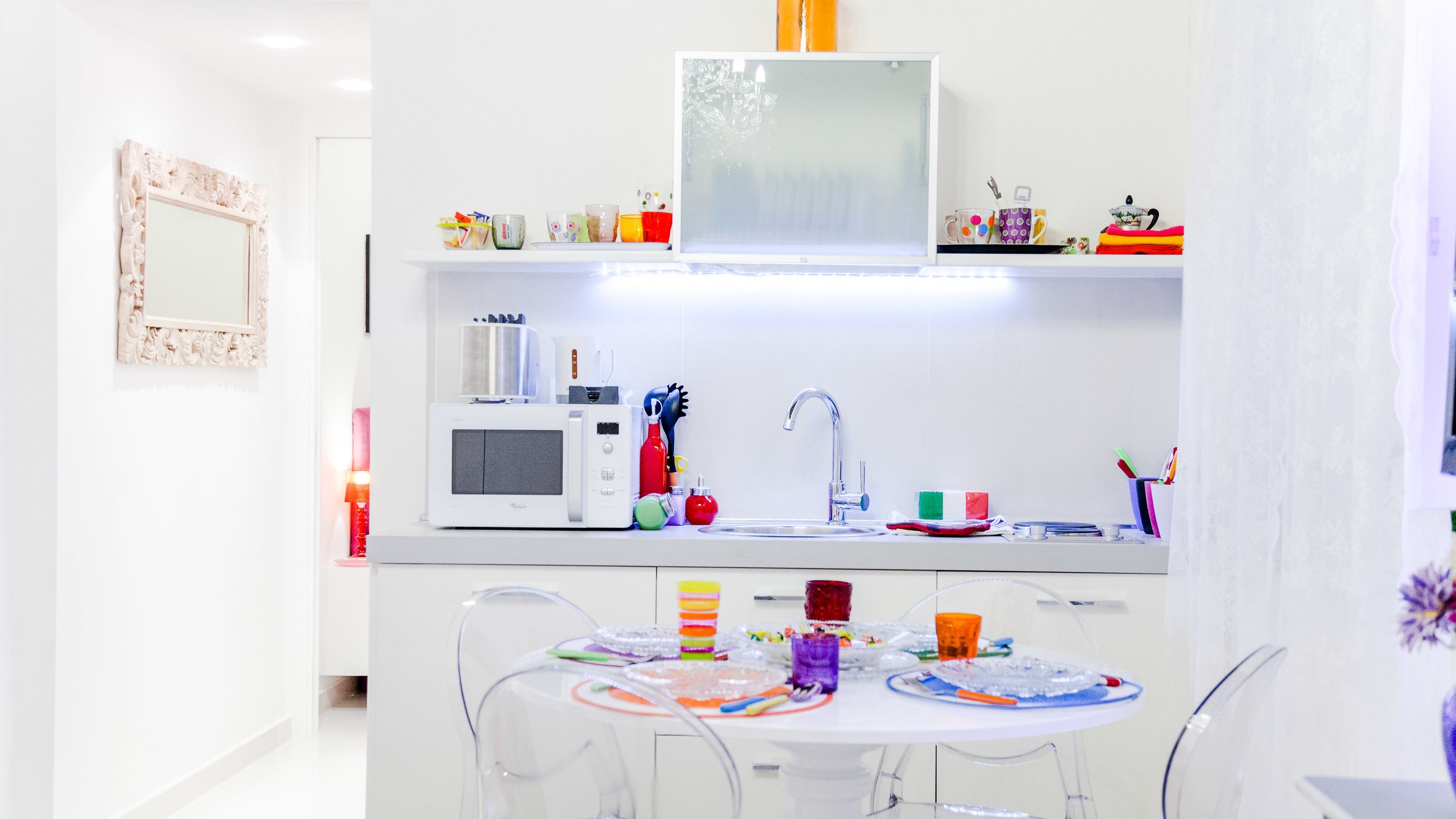 Apartamento, 1 quarto | Cozinha americana privada | Máquina de café expresso, geladeira, micro-ondas, cooktop