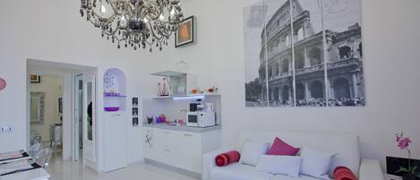 Apartment, 1 Bedroom | Living area | Flat-screen TV