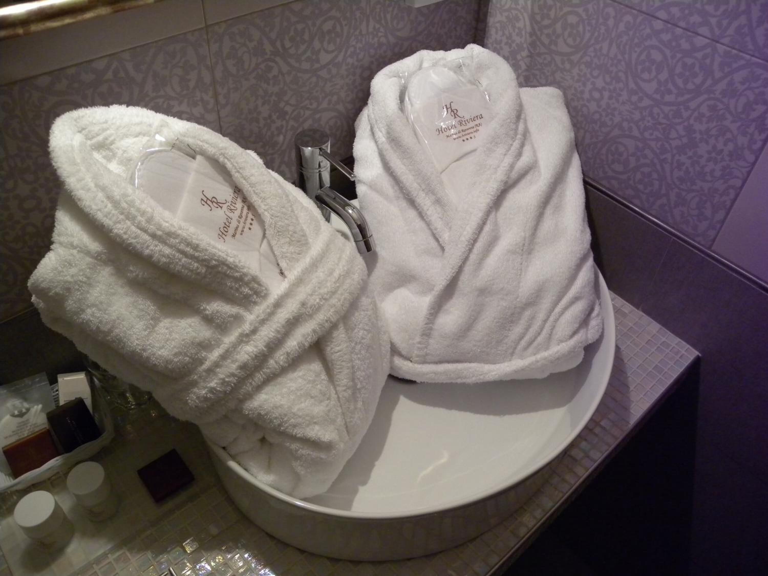 shower, free toiletries, hair dryer, dressing gowns