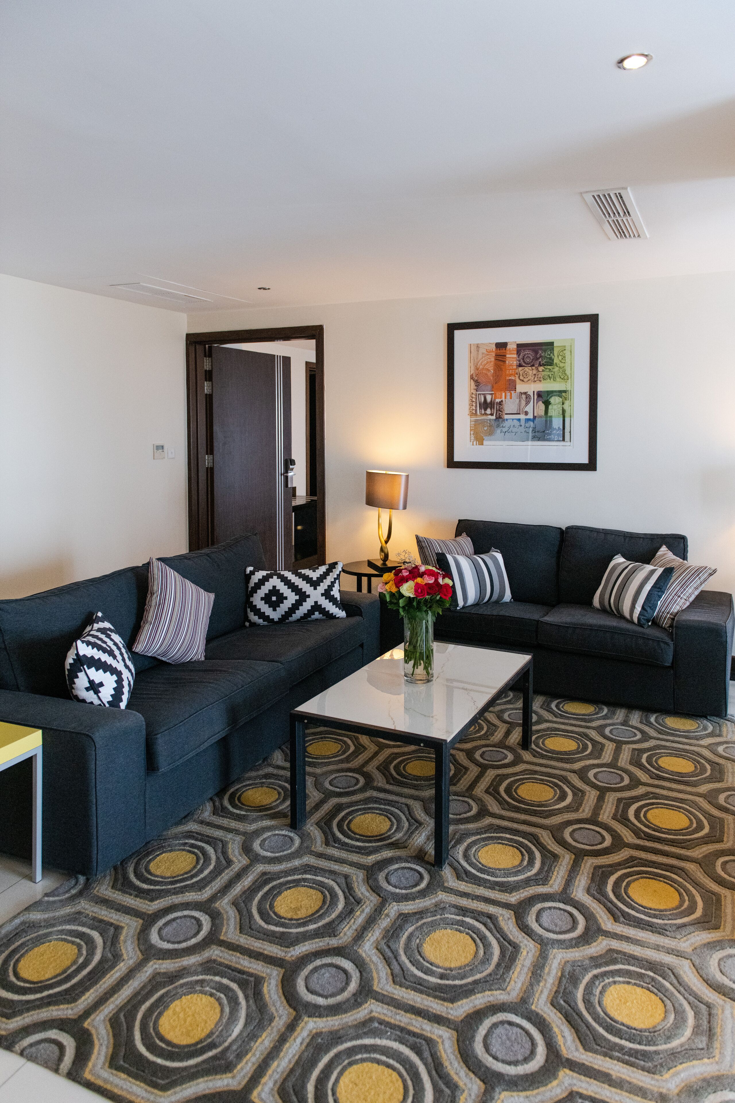 presidential suite | living area | flat-screen tv