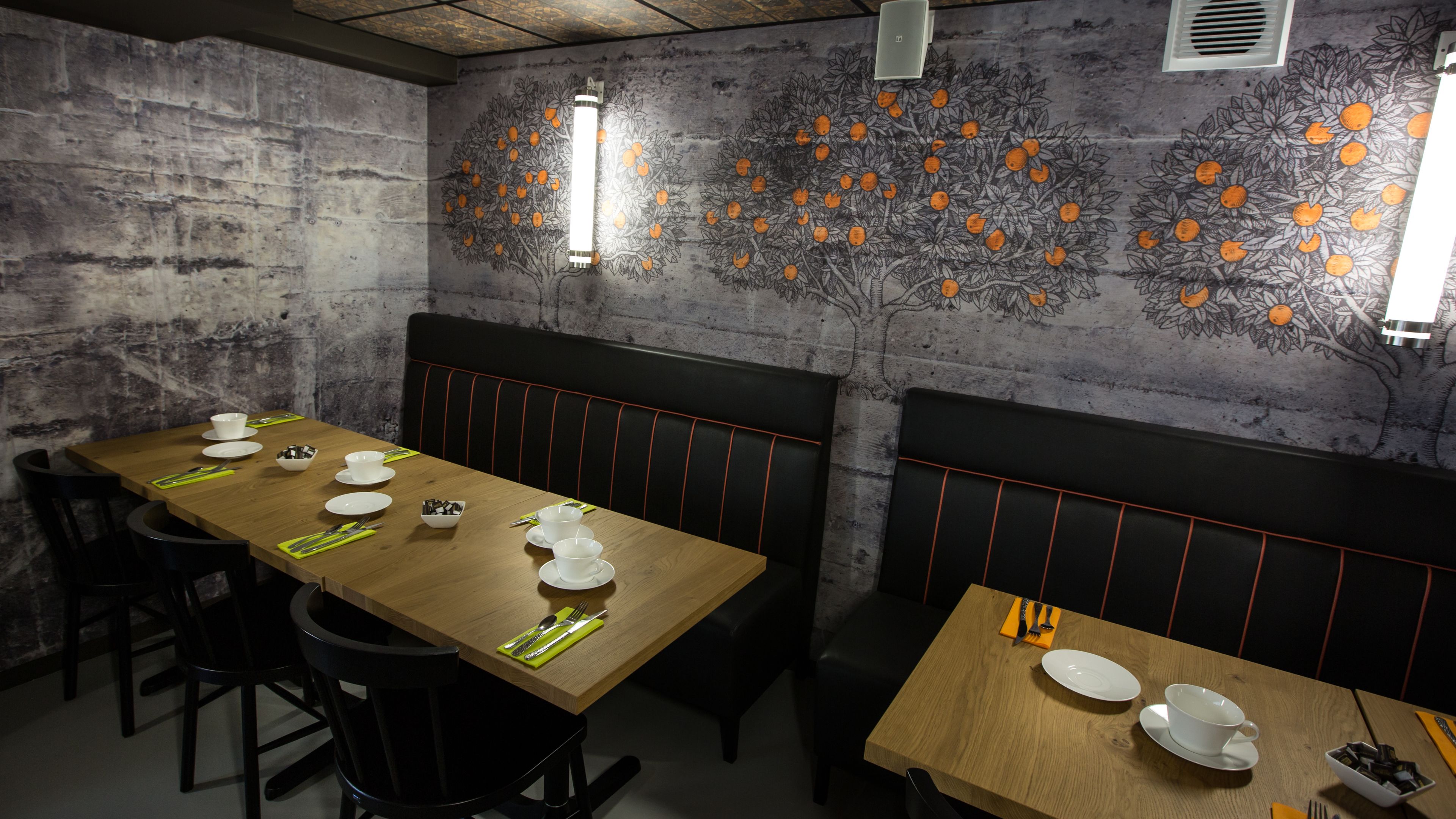 daily buffet breakfast (eur 14.00 per person)