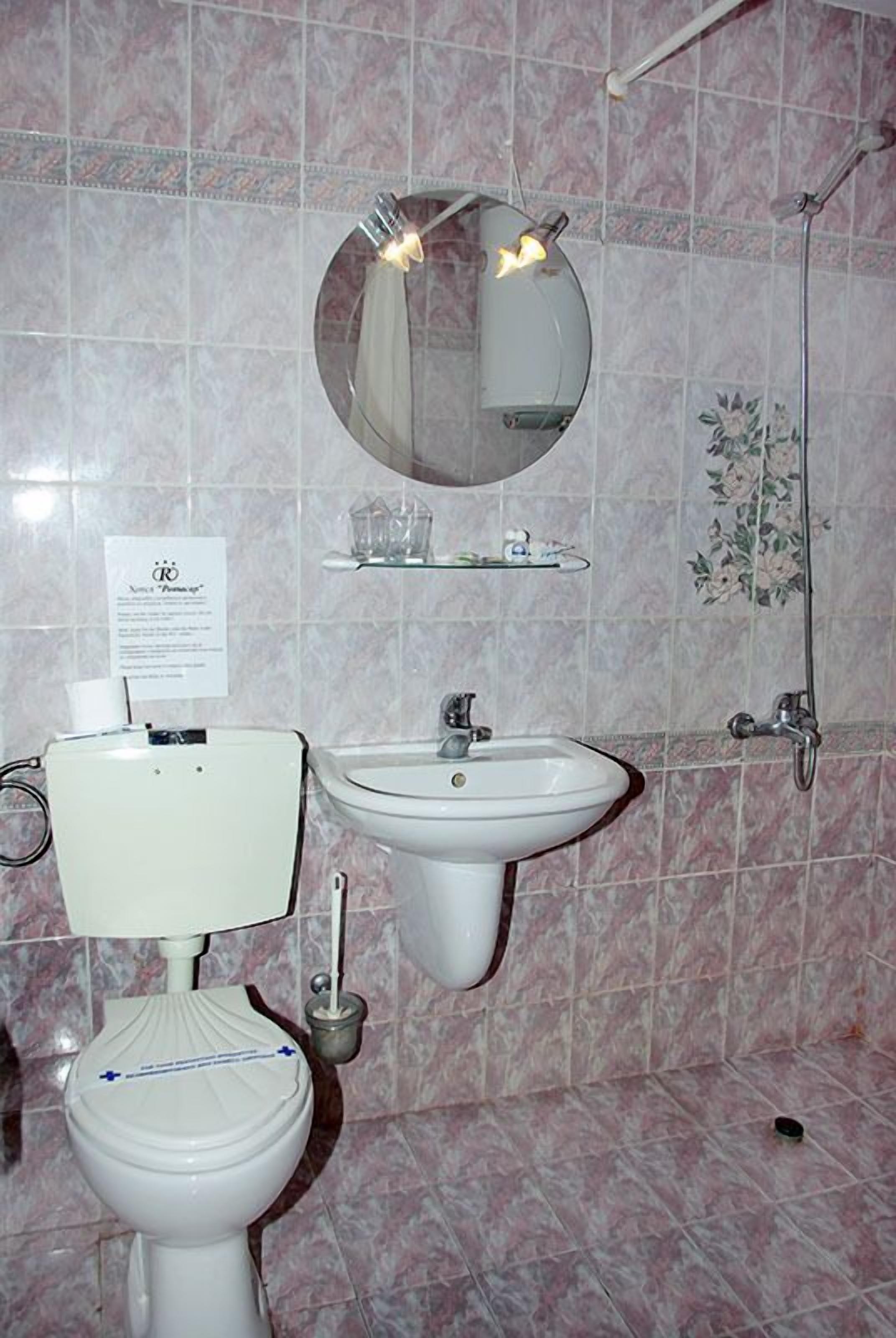 free toiletries, hair dryer, towels