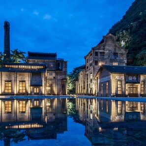Front of property - evening/night - Yangshuo SugarHouse (Guilin)