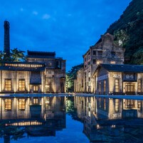 Front of property – evening/night