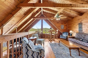 Cabin, 6 Bedrooms | Living area | Ping pong