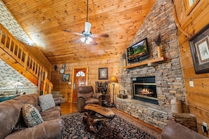 Living area | TV, fireplace, DVD player