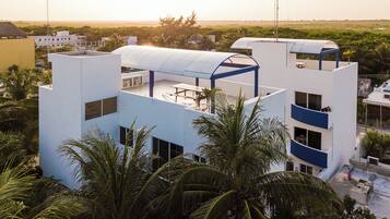 Majoituspaikan julkisivu