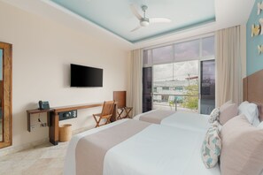 Deluxe Twin Room, Multiple Beds, Accessible, City View | Minibar, in-room safe, desk, iron/ironing board - Biwa Tulum (Tulum)