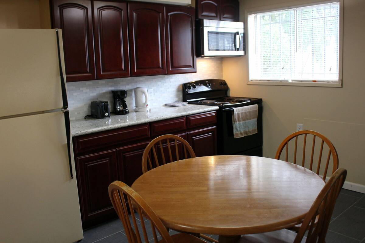 Shared fridge, shared microwave, eco-friendly cleaning products