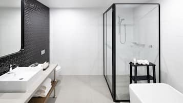 Suite, 1 Bedroom | Bathroom | Free toiletries, hair dryer, towels, soap
