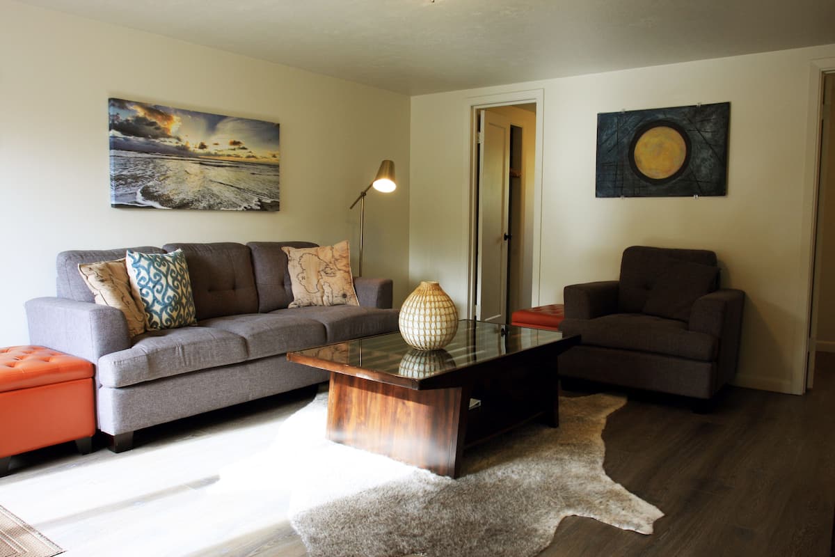 Two Bedroom Full Kitchen #1 | Living room | Flat-screen TV