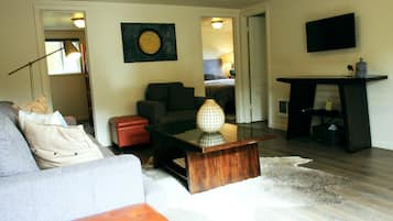 Two Bedroom Full Kitchen #1 | Living area | Flat-screen TV