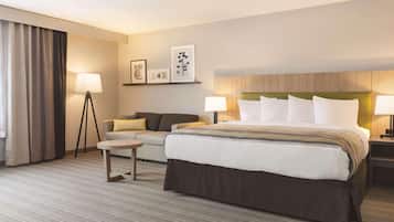 Blackout drapes, soundproofing, iron/ironing board, cribs/infant beds