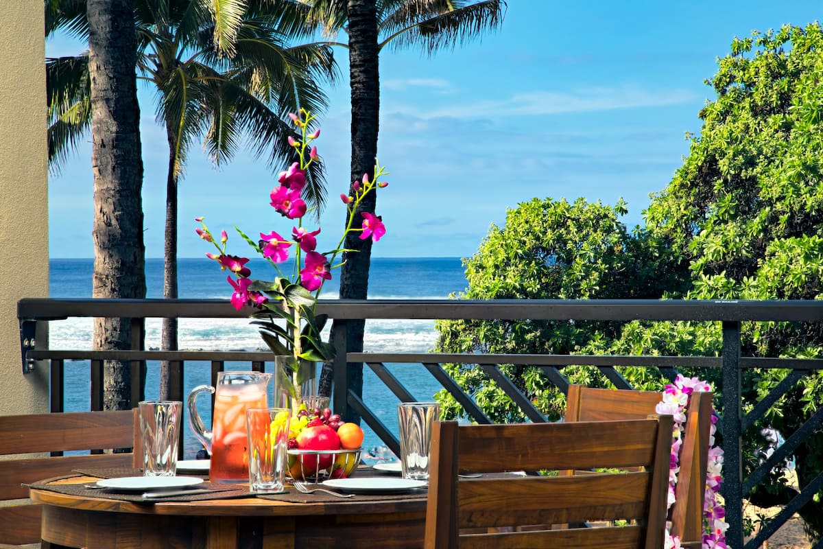 Patio hawaiano
