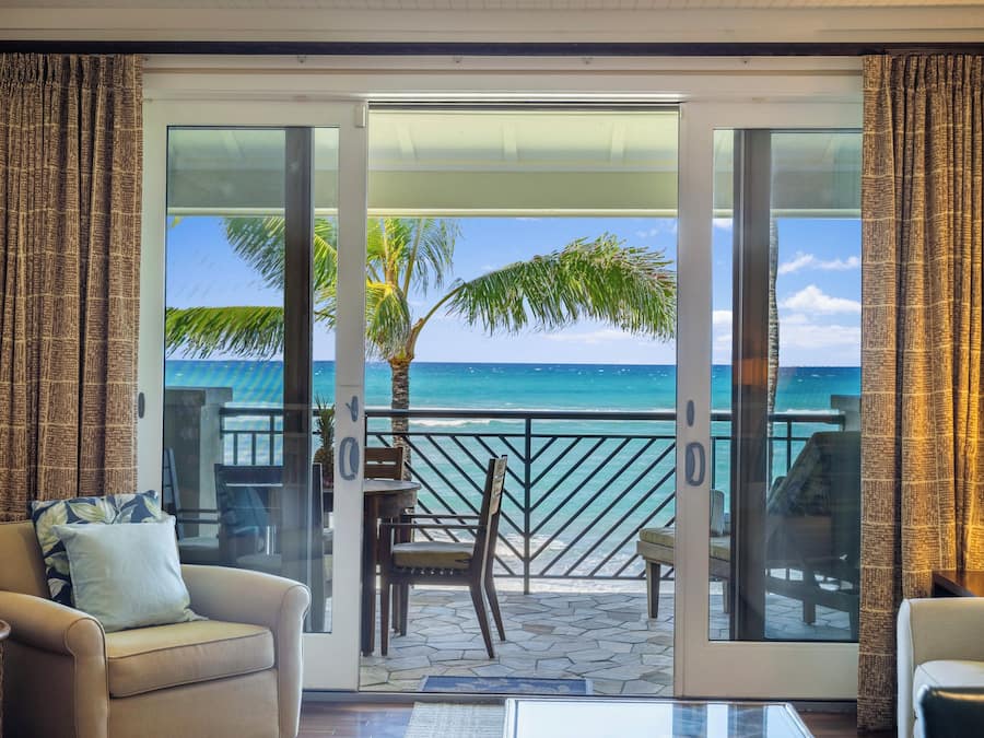 Villa panorámica, 1 cama de matrimonio con sofá cama, vistas al mar (Villa 317) | Ropa de cama de alta calidad, edredones de plumas, caja fuerte