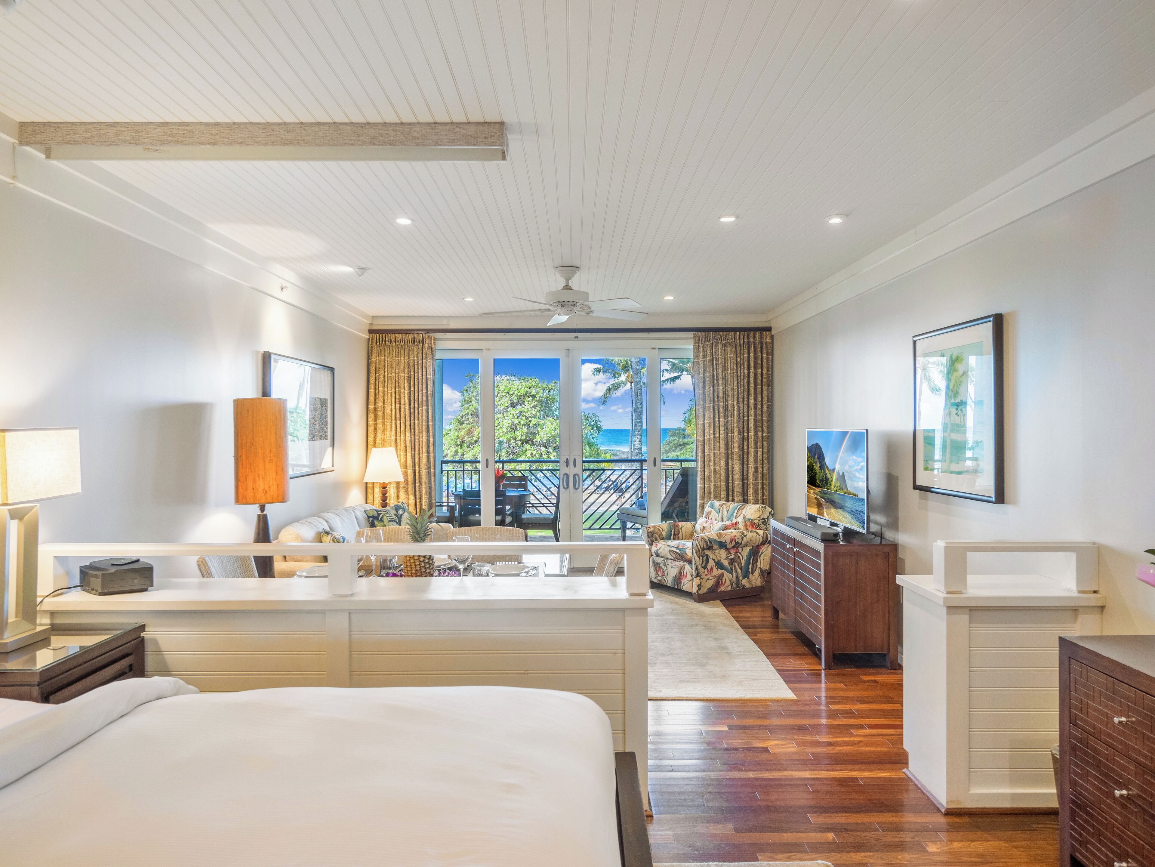 Villa Deluxe, plusieurs lits, vue plage (Villa 202) | Literie de qualité supérieure, couette en duvet d'oie