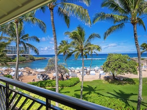 高级别墅, 1 张特大床和 1 张沙发床, 海滩景观 | 高档床上用品、羽绒被、客房内保险箱、特色装修