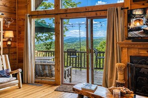 TV, fireplace, Hulu, streaming services