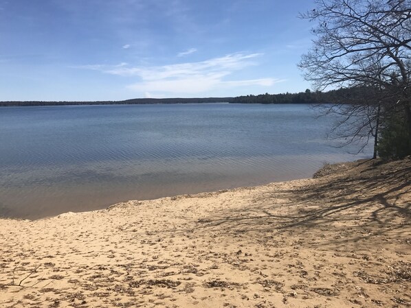 Beach - Relax at Hilltop Cottage - By Lake Margrethe "Dog Friendly & has a Game Room!!" (Grayling)