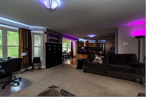 Smart TV, video game console, DVD player, streaming services