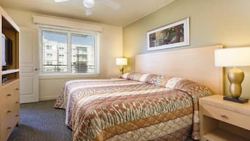 1 bedroom, in-room safe, iron/ironing board, free cribs/infant beds